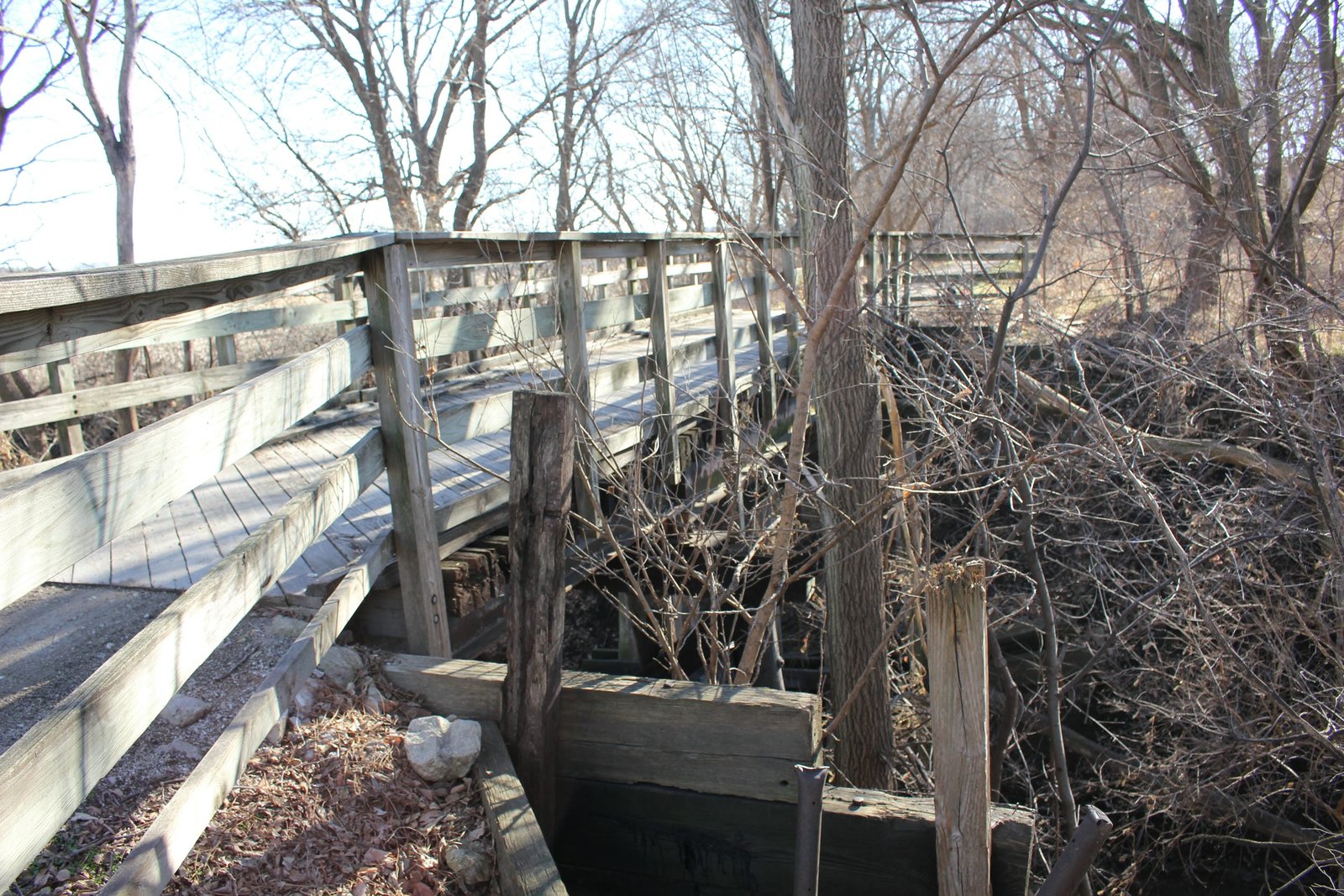 Looking south (railroad east )